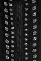 Thumbnail for your product : Current/Elliott The Zip Stiletto studded mid-rise skinny jeans