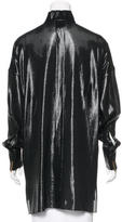 Thumbnail for your product : Alexandre Vauthier Metallic Button-Up Top