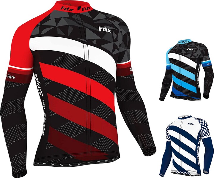 FDX Cycling Jersey Men’s Italian Roubaix Fabric ShopStyle Shirts