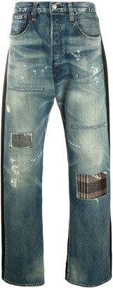 patch jeans mens