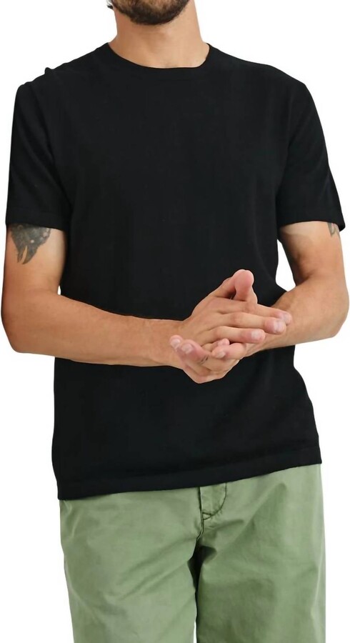 Rails Mason Cotton Cashmere T-Shirt In Black