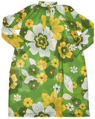 Dodo Bar Or Flower Print Cotton Muslin Caftan Dress