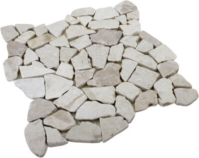 Margo Garden Products Rainforest 12" x 12" Natural Stone Pebbles Mosaic Wall & Floor Tile