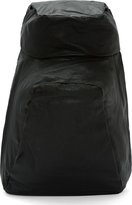 Thumbnail for your product : Julius Black Grain Leather Oblong Backpack