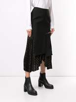 Thumbnail for your product : Christian Dada Signature Combined Pleated skirt