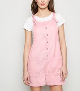 Thumbnail for your product : New Look Popper Front Lightweight Denim Playsuit
