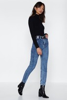 Thumbnail for your product : Nasty Gal Womens Don't Even Trip Acid Wash Jeans - Blue - 12
