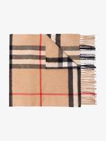 Thumbnail for your product : Burberry camel giant check cashmere scarf