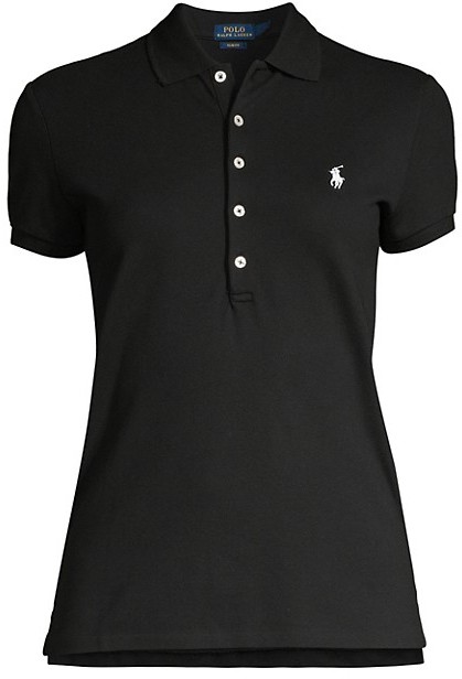 Polo Ralph Lauren Julie Skinny Polo - ShopStyle Short Sleeve Tops