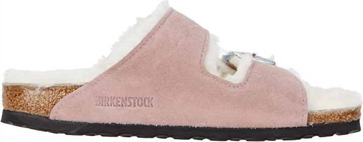 Women's Arizona Fur Shearling Sandal In Lavender