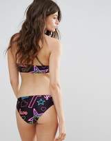 Thumbnail for your product : Jaded London Neon Sign High Neck Bikini Top