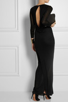 Thumbnail for your product : Helmut Lang Draped lightweight jersey maxi dress