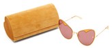 Thumbnail for your product : Moy Atelier - Naked Heart Cat-eye Gold-plated Sunglasses - Gold