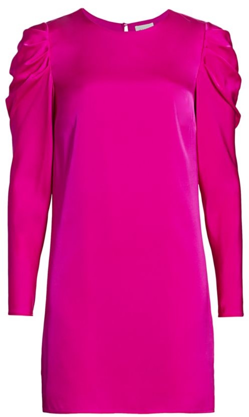 emalee purple satin bodycon mini dress