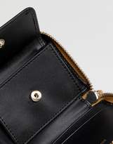 Thumbnail for your product : Emporio Armani Logo Embossed Leather Zip Coin Purse