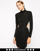 Thumbnail for your product : ASOS Solace London High Neck Taboo Mini Dress with Cut Out
