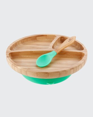 Avanchy Toddler's Bamboo Plate & Spoon Set