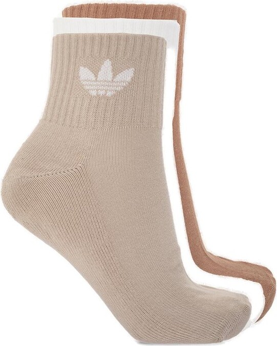 adidas Logo Intarsia Three Packs Of Socks - ShopStyle