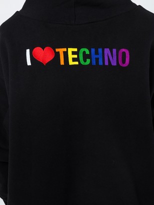 Balenciaga I Love Techno Hoodie - ShopStyle