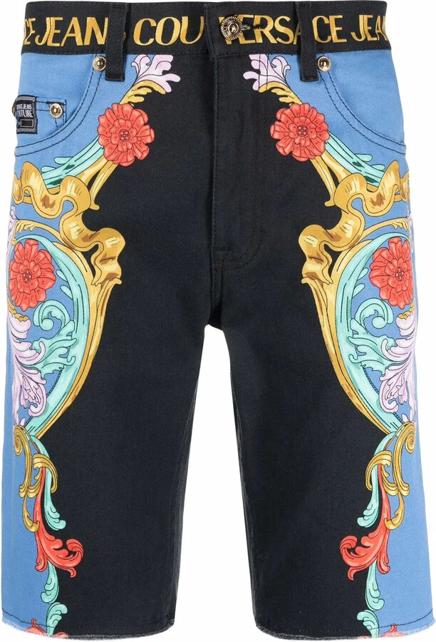 Versace Jeans Couture Graphic Print Shorts