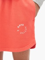 Thumbnail for your product : 7 Days Active - Logo-print Cotton-blend Jersey Shorts - Red