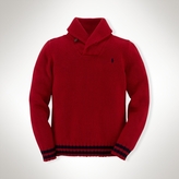 Thumbnail for your product : Cotton Shawl-Collar Sweater