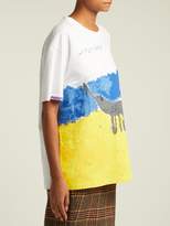 Thumbnail for your product : Vetements Elinor The Elephant Cotton T Shirt - Womens - White