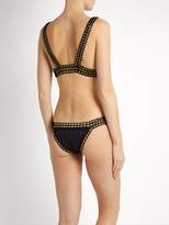 Thumbnail for your product : Kiini Chacha Crochet Trimmed Triangle Bikini - Womens - Black Multi