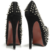 Thumbnail for your product : AX Paris Suede Spike Stud Platform Heels