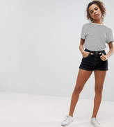 Thumbnail for your product : ASOS Petite Design Petite Denim Ritson Mom Short In Washed Black