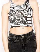 Thumbnail for your product : Illustrated People Wild Flower Crop Top