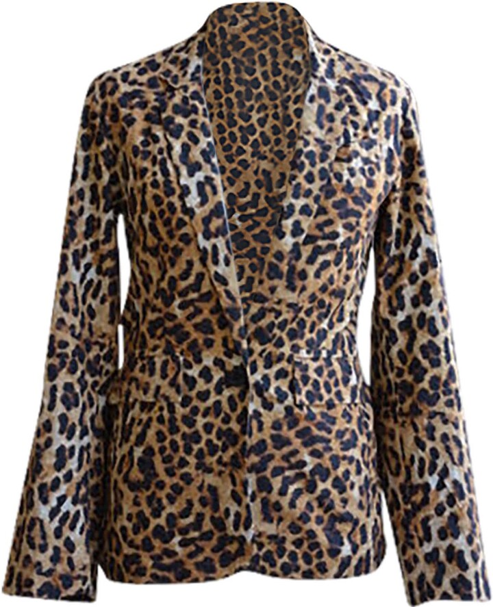 Mila Leopard Blazer - ShopStyle