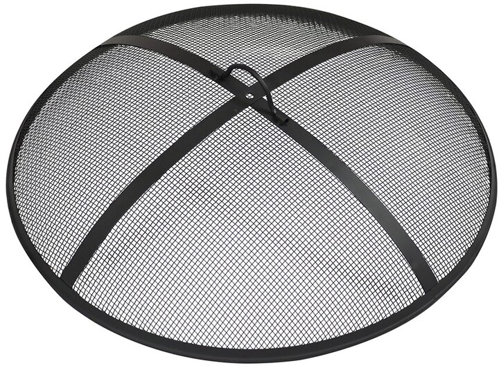 Sunnydaze Round Outdoor Wood-Burning Fire Pit Spark Screen - ShopStyle