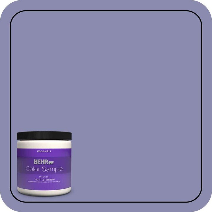 BEHR PREMIUM PLUS 8 oz. #M550-5 Violet Aura Eggshell Enamel Interior Paint & Primer Color Sample