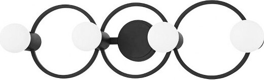 Mitzi by Hudson Valley Lighting MitziHope4-LightVanityinTexturedBlack