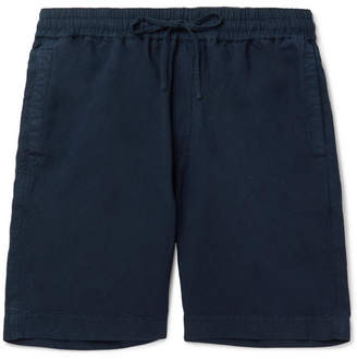 YMC Cotton and Linen-Blend Drawstring Shorts - Men - Navy