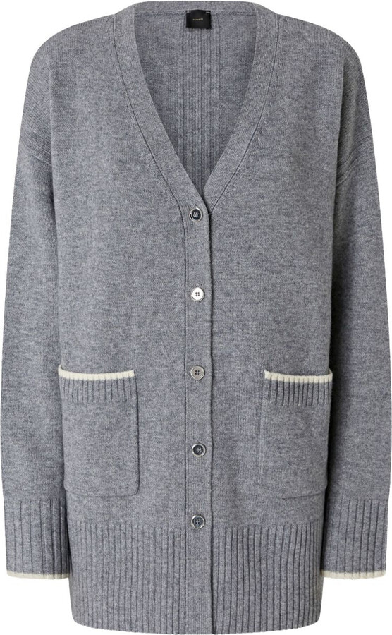 Pinko Knit Cardigan Sweater With V-Neckline And Button-Down Front