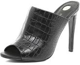 Thumbnail for your product : River Island Open Toe Croc Heeled Mules - Black