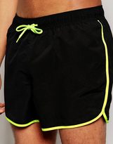 Thumbnail for your product : ASOS Runner Swim Shorts In Short Length