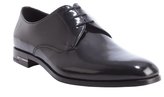 Thumbnail for your product : Prada black leather lace up oxfords