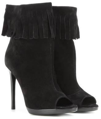Burberry Pelling suede peep-toe boots