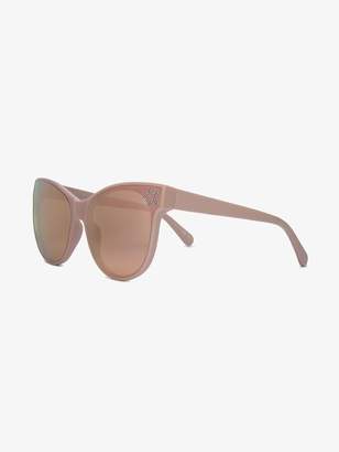 Stella McCartney Eyewear Eyewear pink star embellished cat eye sunglasses