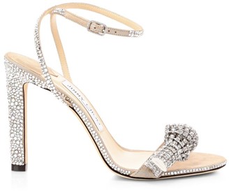 Jimmy Choo Thyra Embellished Suede Sandals Jimmy Choo Thyra Embellished Suede Sandals