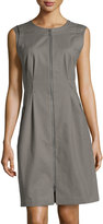 Thumbnail for your product : Lafayette 148 New York Misti Zip-Front Dress, Shale