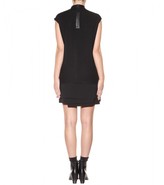 Thumbnail for your product : Helmut Lang Drape top with leather trim