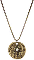 Thumbnail for your product : Stephan & Co Hand Disc Pendant Necklace