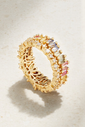 Suzanne Kalan 18-karat Gold, Sapphire And Diamond Ring