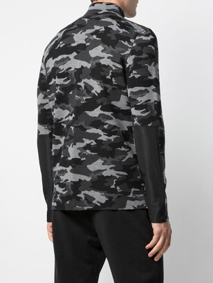 Aztech Mountain Camouflage-Print Knitted Sweatshirt