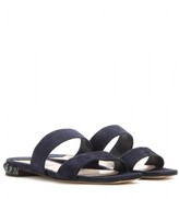 Thumbnail for your product : Miu Miu Embellished suede sandals