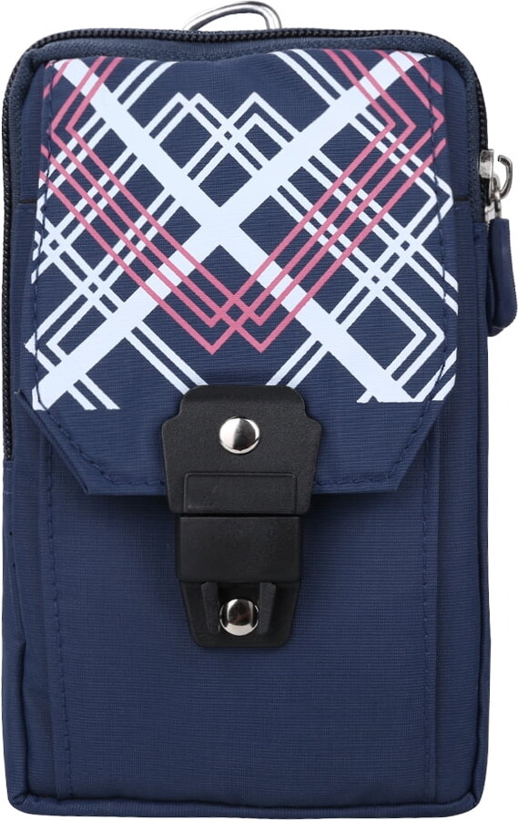 SumacLife Travel Friendly Nylon Zippered Pouch with Clip for Phones, Money, and Cameras